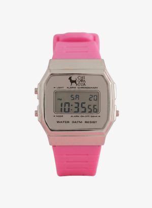 Reloj Chiguagua Digital Caucho Rosa