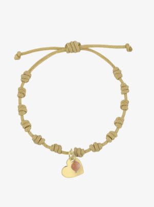 Pulsera Chiguagua Macramé Bola y Corazón