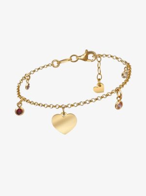 Pulsera Chiguagua Corazón Cz Colores