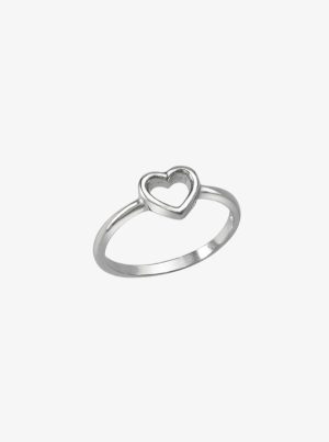 Anillo Chiguagua Corazón Hueco Plata