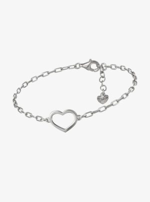 Pulsera Chiguagua Corazón Plata