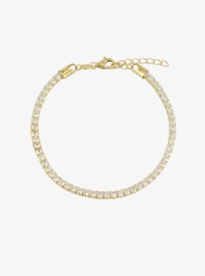 Pulsera Chiguagua Riviere Dorada Blanca