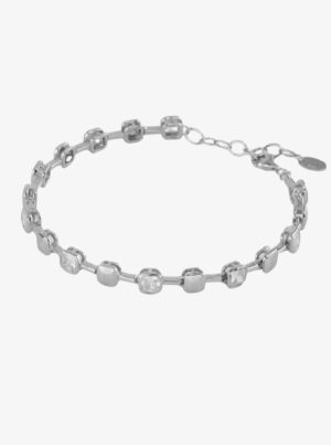 Pulsera Chiguagua Cuadrados Lux Plata