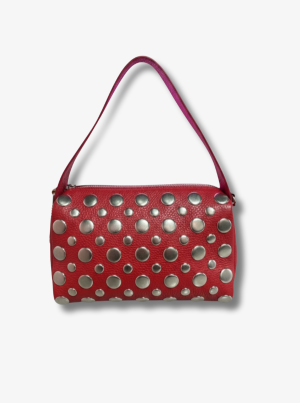 BOLSO CHIGUAGUA PIEL TACHASCHIC ROJO